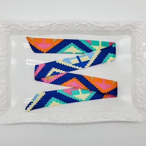 Skinny Scarf | Hand Bag, Neck Scarf (2 pieces) - Color Set #7 / Brand NEW - Picture 9 of 13